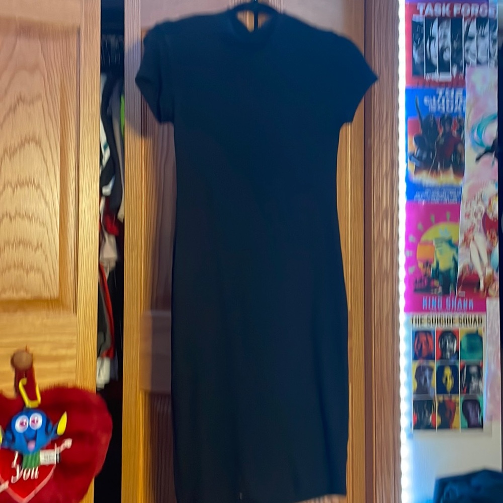 Black pencil dress